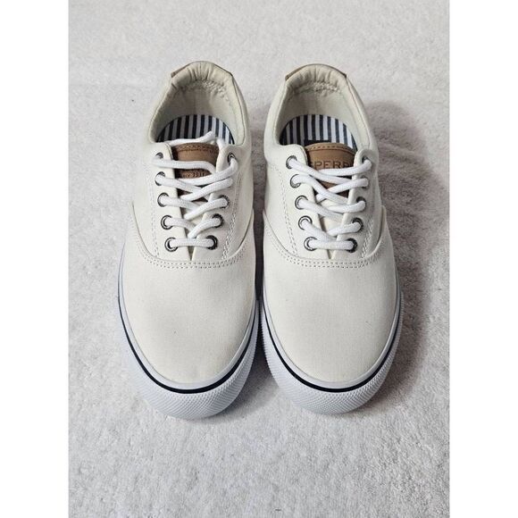 Sperry mens top sider canvas shoes Nwob - Picture 3 of 9